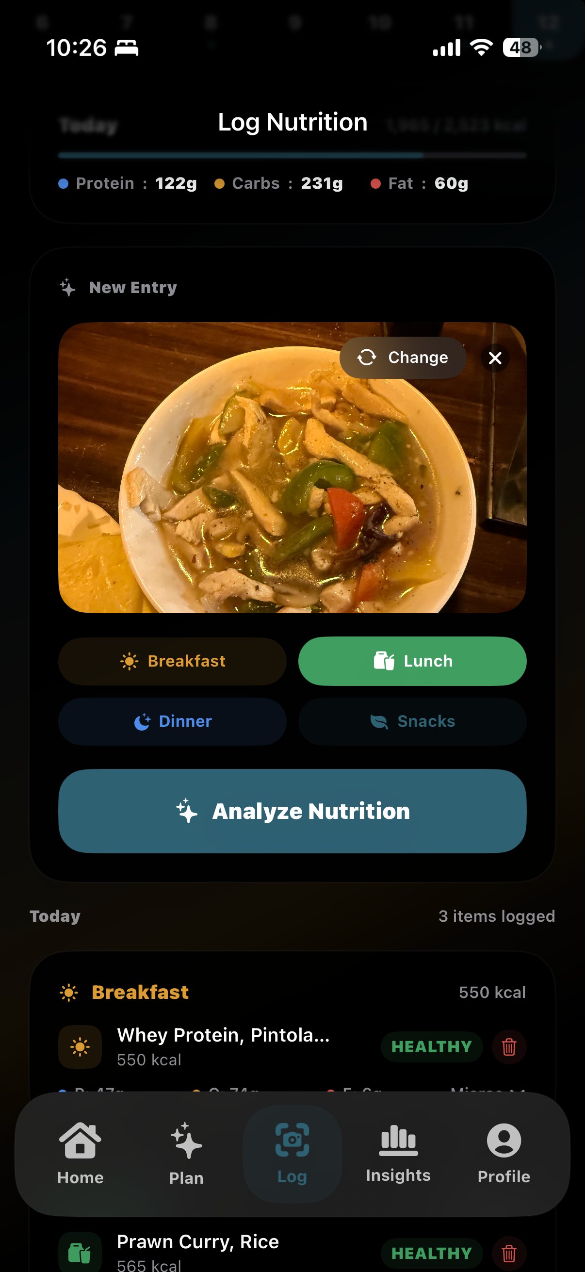 Macrova food scanner